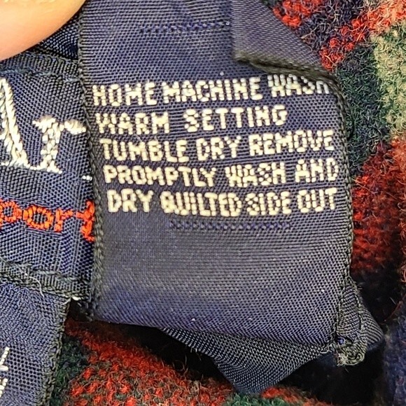 Men's Arrow Red Plaid Blue Reversible Wool Vest L - Picture 8 of 13